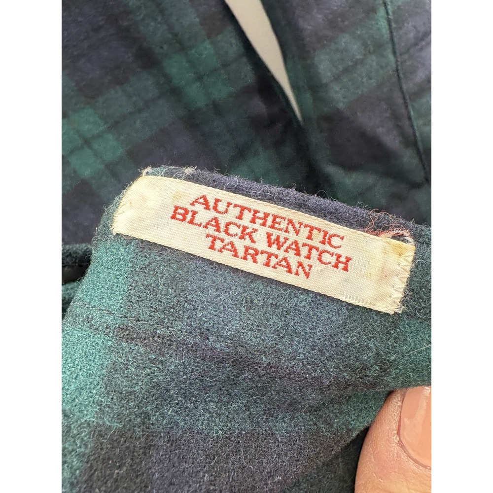 Vintage Pendleton Wool Shirt Authentic Black Watch Tartan Plaid Preppy Country - Picture 4 of 12